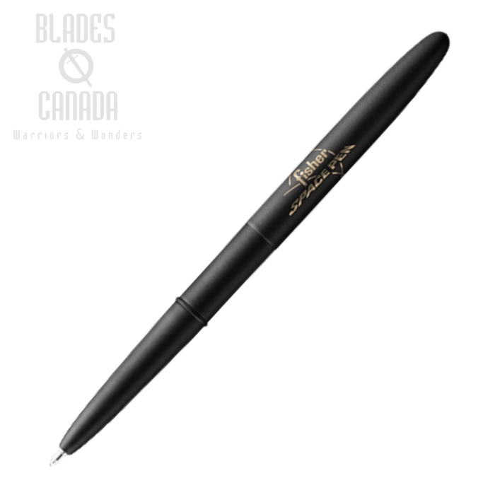 Fisher Space Pen Bullet Pen, Matte Black w/Fisher Logo, FP400B/FSP